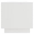Miniatyrbilde 7 av 11: vidaXL TV-benk hvit 90x35x35 cm heltre furu
