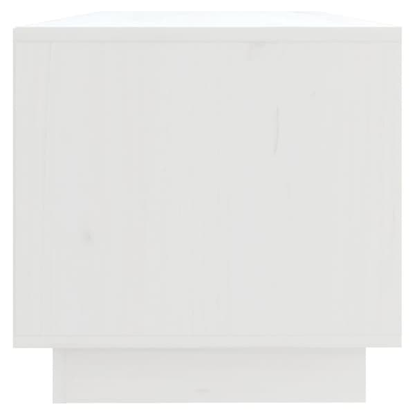 vidaXL TV-benk hvit 90x35x35 cm heltre furu