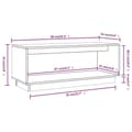 Miniatyrbilde 9 av 11: vidaXL TV-benk hvit 90x35x35 cm heltre furu
