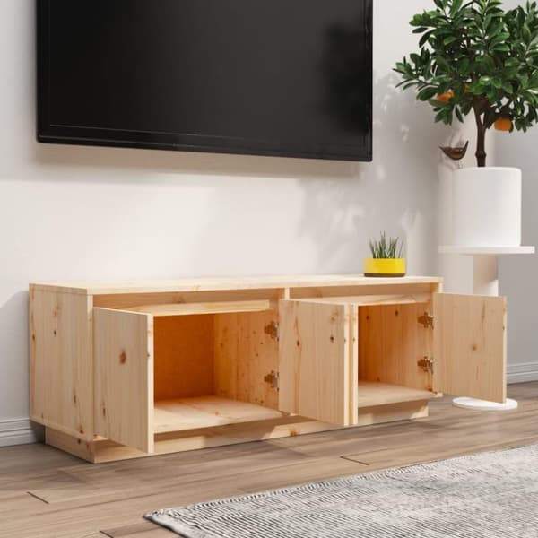 vidaXL TV-benk 110x34x40 cm heltre furu