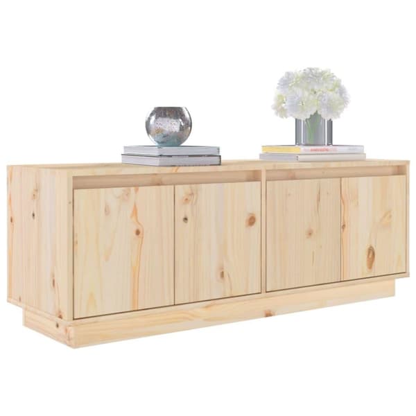 vidaXL TV-benk 110x34x40 cm heltre furu