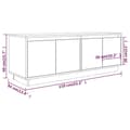 Miniatyrbilde 9 av 11: vidaXL TV-benk 110x34x40 cm heltre furu