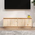 Miniatyrbilde 10 av 11: vidaXL TV-benk 110x34x40 cm heltre furu