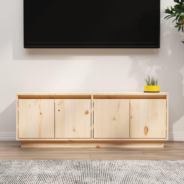 vidaXL TV-benk 110x34x40 cm heltre furu