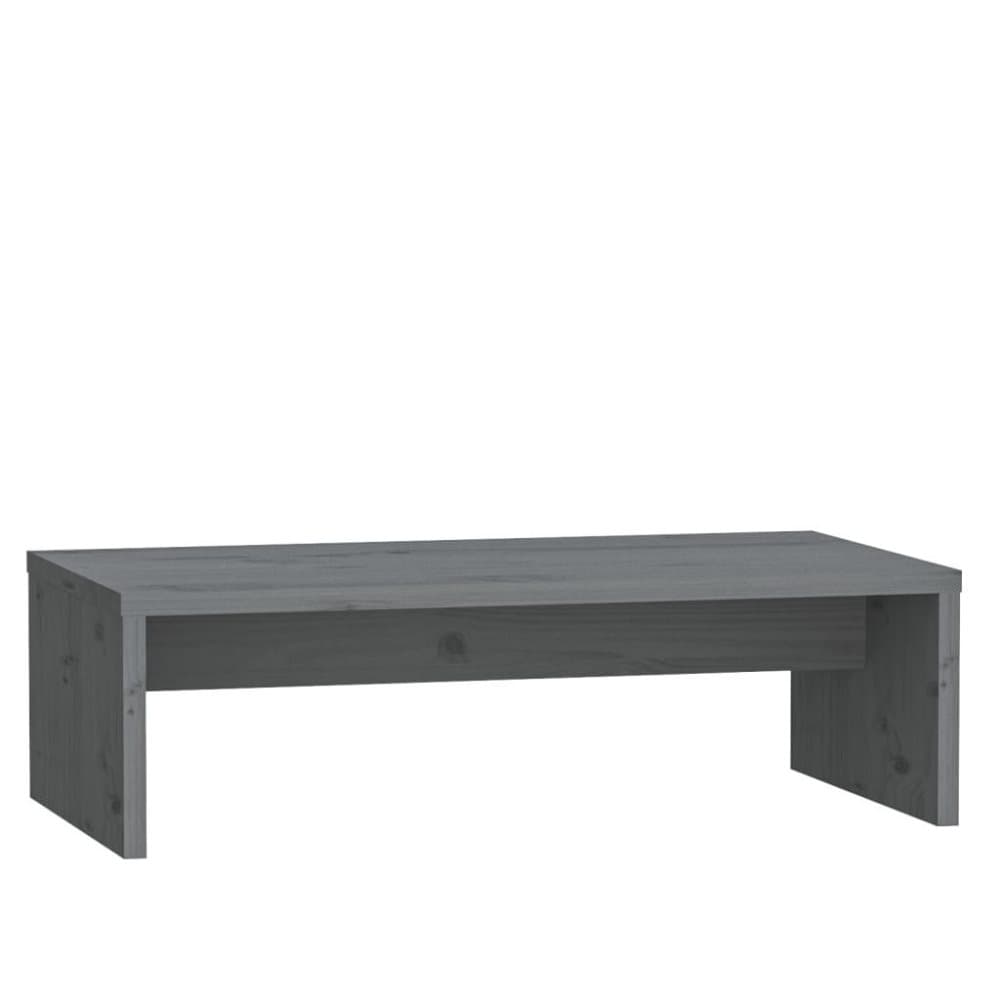 vidaXL Skärmställ grå 50x27x15 cm massiv furu