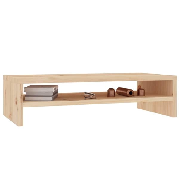 vidaXL skærmholder 50x24x13 cm massivt fyrretræ