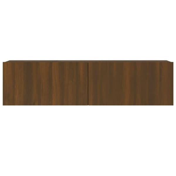 vidaXL TV-benk brun eik 120x30x30 cm konstruert tre