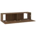 Miniatyrbilde 7 av 10: vidaXL TV-benk brun eik 120x30x30 cm konstruert tre