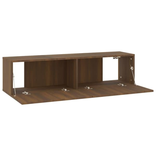 vidaXL TV-benk brun eik 120x30x30 cm konstruert tre