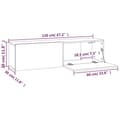 Miniatyrbilde 8 av 10: vidaXL TV-benk brun eik 120x30x30 cm konstruert tre