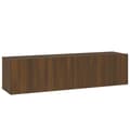 Miniatyrbilde 1 av 10: vidaXL TV-benk brun eik 120x30x30 cm konstruert tre