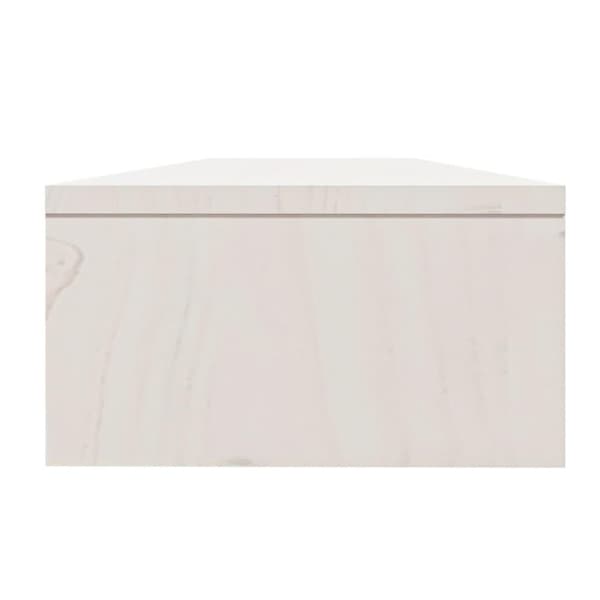 vidaXL Skärmställ vit 100x24x13 cm massiv furu