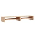 Miniatyrbilde 1 av 10: vidaXL Monitorstativ 100x24x13 cm heltre furu