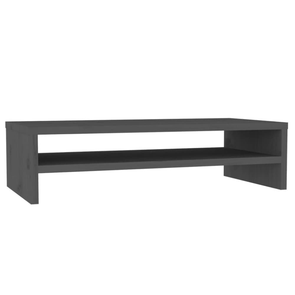 vidaXL Skärmställ grå 50x24x13 cm massiv furu