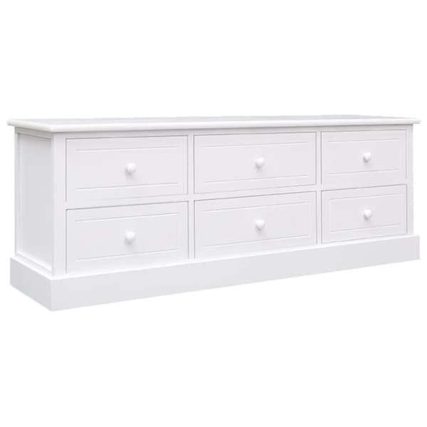 vidaXL Tv-bänk 108x30x40 cm massivt kejsarträ
