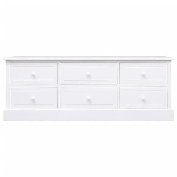 vidaXL Tv-bänk 108x30x40 cm massivt kejsarträ