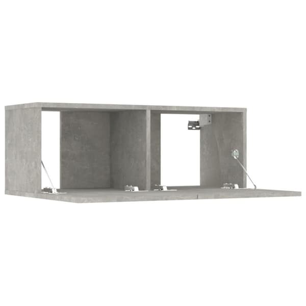 vidaXL TV-skåp 2 st betonggrå 80x30x30 cm konstruerat trä