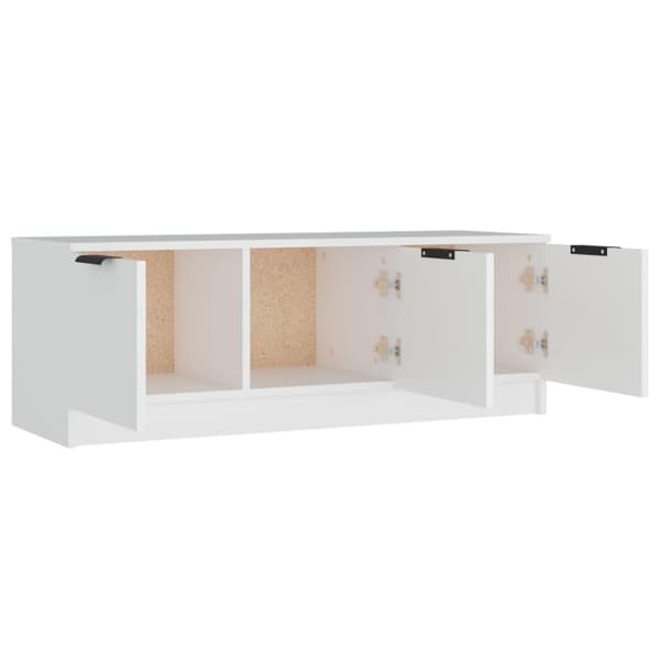 vidaXL Tv-bänk vit 102x35x36,5 cm konstruerat trä