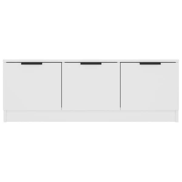 vidaXL Tv-bänk vit 102x35x36,5 cm konstruerat trä