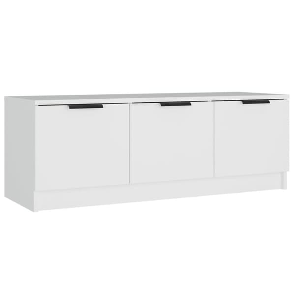 vidaXL Tv-bänk vit 102x35x36,5 cm konstruerat trä