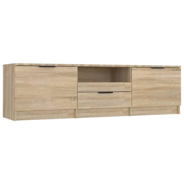vidaXL TV-benk sonoma eik 140x35x40 cm konstruert tre