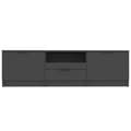 Miniatyrbilde 4 av 8: vidaXL TV-benk svart 140x35x40 cm konstruert tre
