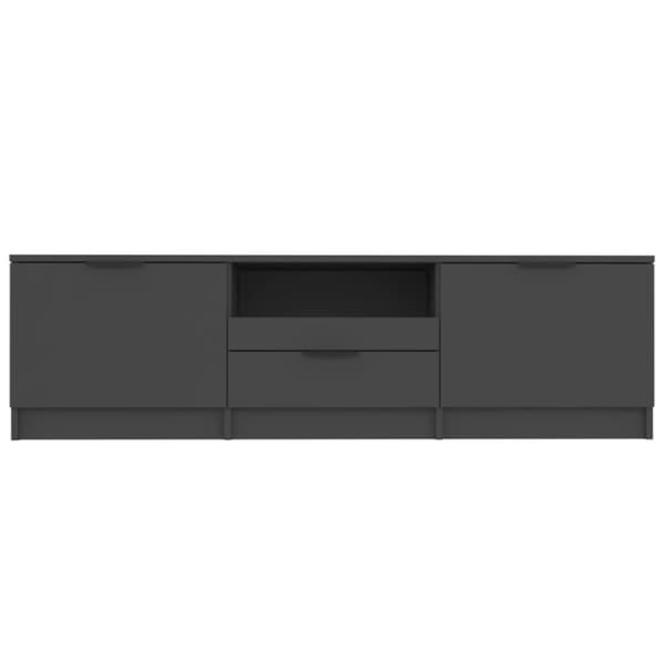 vidaXL TV-benk svart 140x35x40 cm konstruert tre