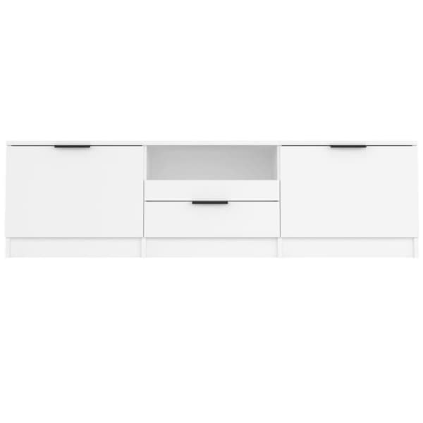 vidaXL Tv-bänk vit 140x35x40 cm konstruerat trä