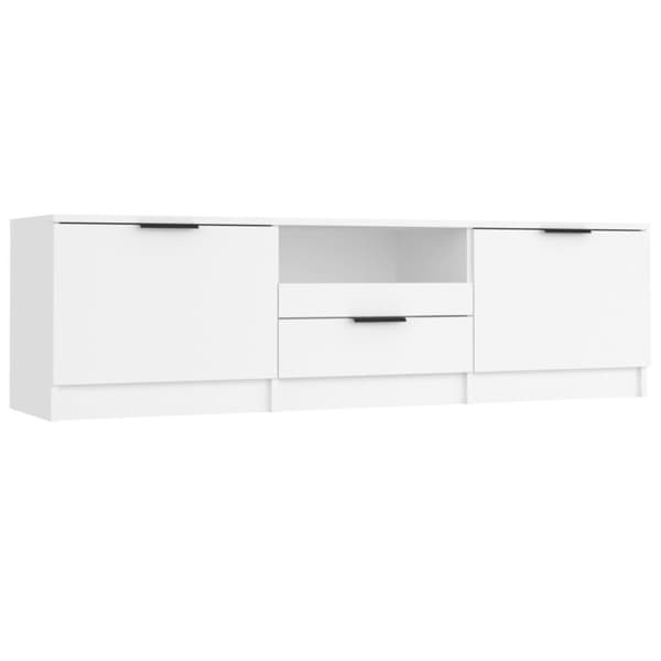 vidaXL Tv-bänk vit 140x35x40 cm konstruerat trä
