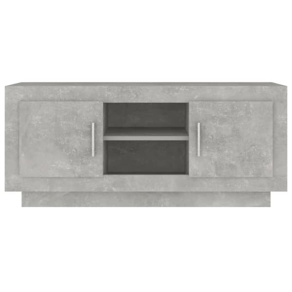 vidaXL TV-benk betonggrå 102x35x45 cm konstruert tre