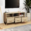 Miniatyrbilde 3 av 11: vidaXL TV-benk sonoma eik 102x36x50 cm konstruert tre
