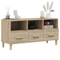 Miniatyrbilde 4 av 11: vidaXL TV-benk sonoma eik 102x36x50 cm konstruert tre