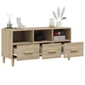 Miniatyrbilde 5 av 11: vidaXL TV-benk sonoma eik 102x36x50 cm konstruert tre