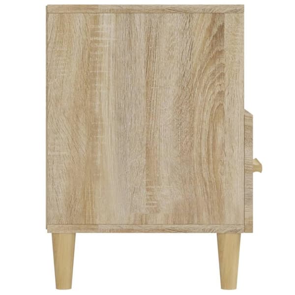vidaXL TV-benk sonoma eik 102x36x50 cm konstruert tre