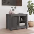 Miniatyrbilde 3 av 11: vidaXL TV-benk grå 70x36,5x52 cm heltre furu