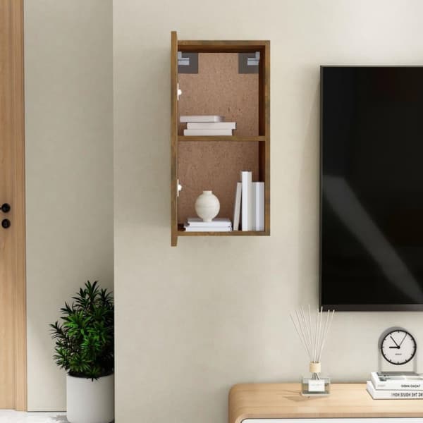 vidaXL TV-benk røkt eik 30,5x30x60 cm konstruert tre
