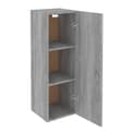 Miniatyrbilde 5 av 10: vidaXL TV-benk grå sonoma 30,5x30x90 cm konstruert tre