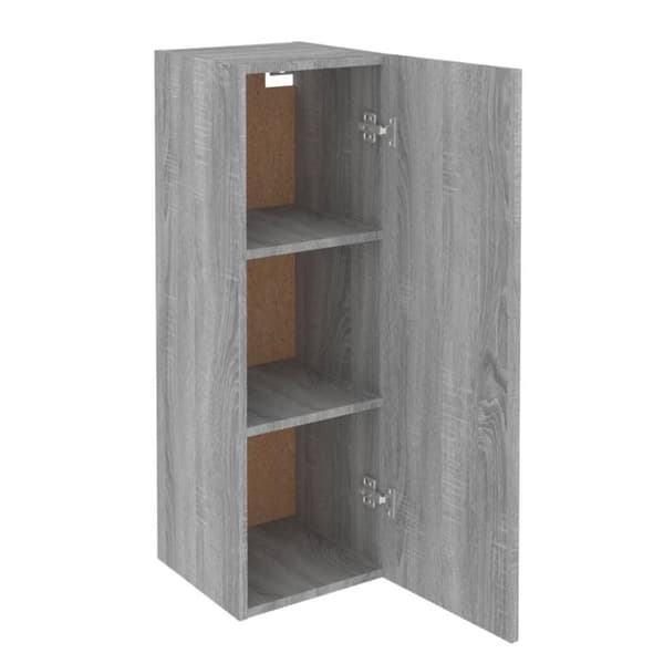 vidaXL TV-benk grå sonoma 30,5x30x90 cm konstruert tre