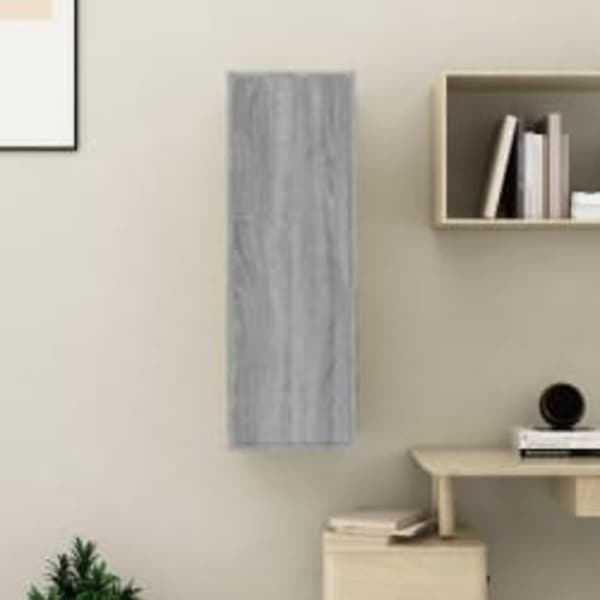 vidaXL TV-benk grå sonoma 30,5x30x90 cm konstruert tre