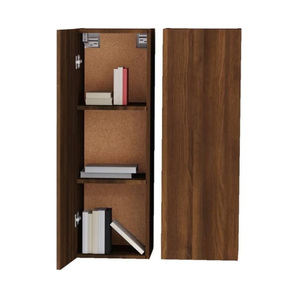 vidaXL TV-benker 2 stk brun eik 30,5x30x90 cm konstruert tre
