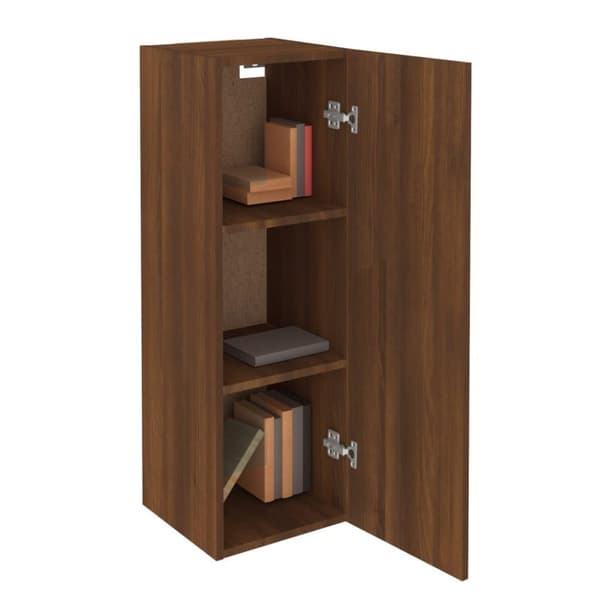 vidaXL TV-benker 2 stk brun eik 30,5x30x90 cm konstruert tre