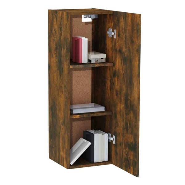 vidaXL TV-benker 2 stk røkt eik 30,5x30x90 cm konstruert tre