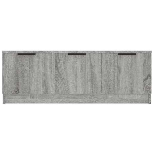 vidaXL TV-bänk grå sonoma 102x35x36,5 cm konstruerat trä