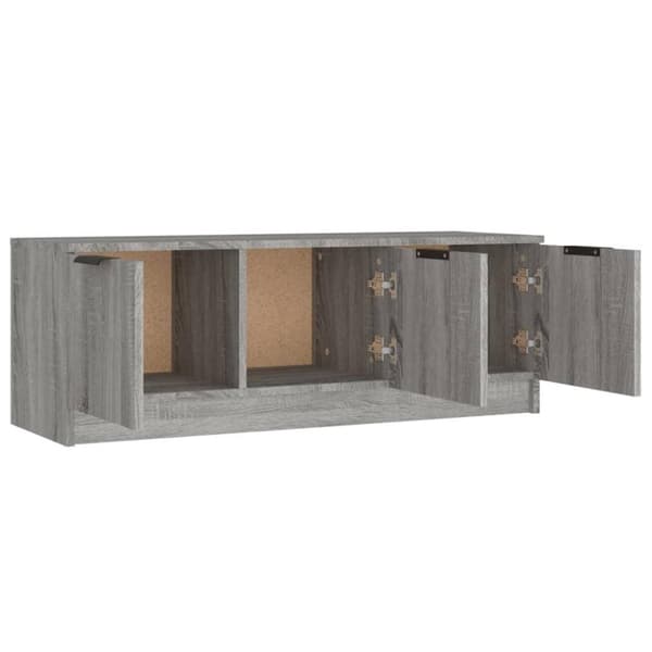 vidaXL TV-bänk grå sonoma 102x35x36,5 cm konstruerat trä