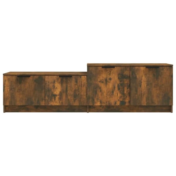 vidaXL TV-benk røkt eik 158,5x36x45 cm konstruert tre