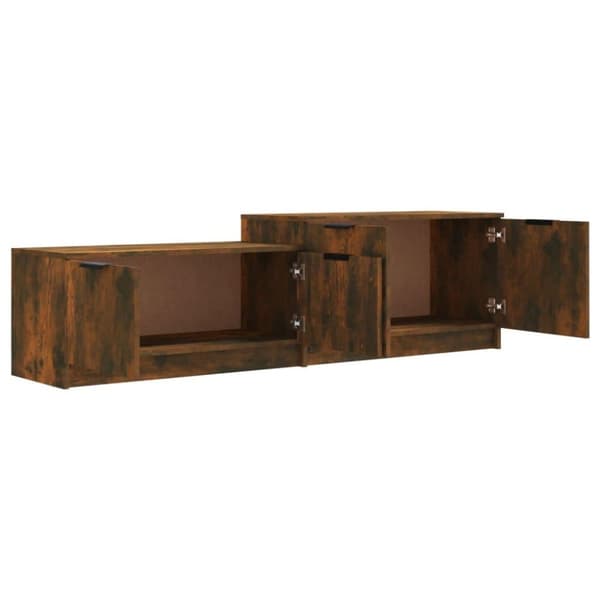 vidaXL TV-benk røkt eik 158,5x36x45 cm konstruert tre