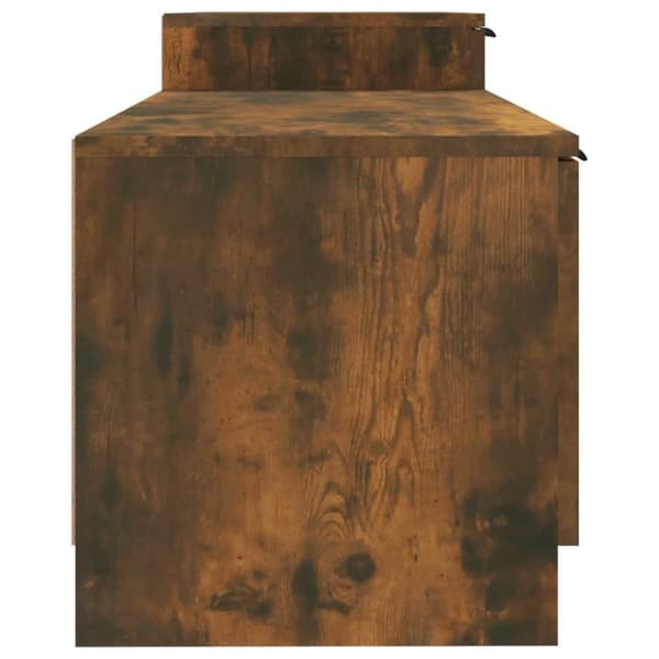 vidaXL TV-benk røkt eik 158,5x36x45 cm konstruert tre