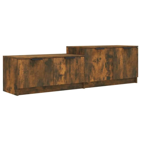 vidaXL TV-benk røkt eik 158,5x36x45 cm konstruert tre