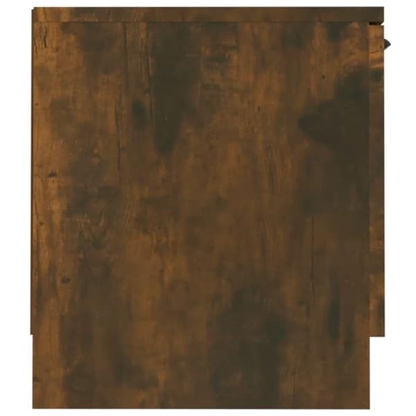 vidaXL TV-benk røkt eik 140x35x40 cm konstruert tre