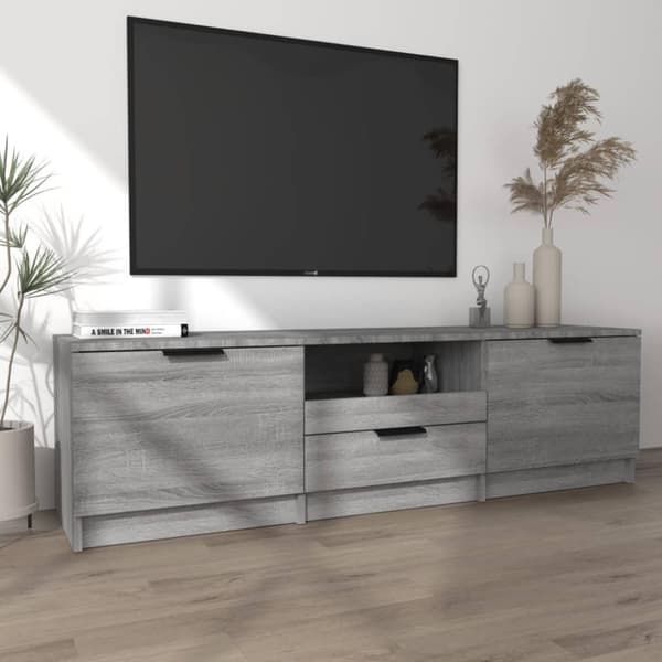 vidaXL TV-benk grå sonoma 140x35x40 cm konstruert tre